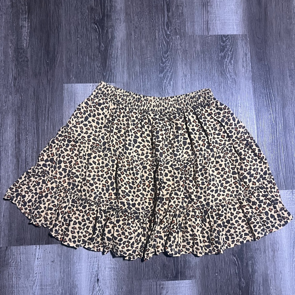 Y2K Cattlelac Ranch Leopard Print Women's Skirt